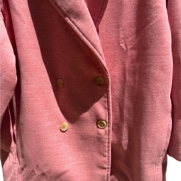 Free People Hannah Slouchy Oversized Pink Blazer Coat Size Small - Picture 14 of 16